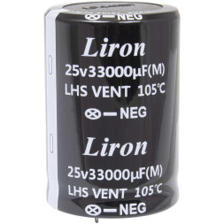 Конденсатор 33000 UF 25V 105*C 35*50 Liron