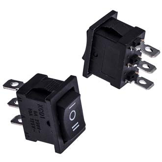 Выключатель KCD1-103-C6-B/3P ON-OFF-ON 6A/250V
