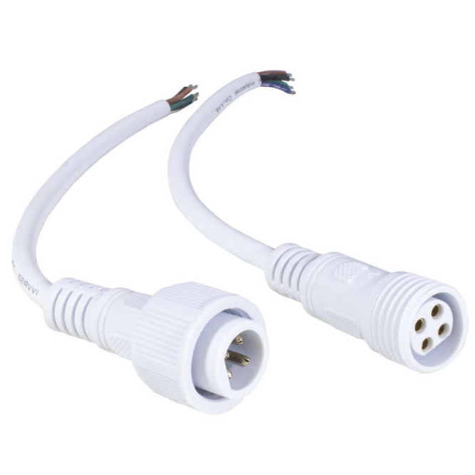 Разъем герметичный 4pin WP L=40 D=18mm 4*0.5mm2