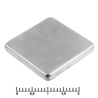 Неодимовый магнит призма 20x20x3 мм, S17-8