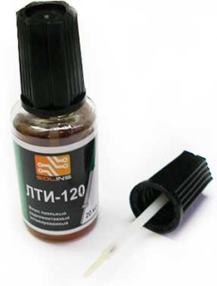 Флюс ЛТИ-120 активированный с кисточкой, 22мл.