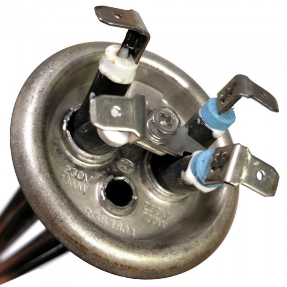 ТЭН 2000W(700+1300), ИТА, нерж, L480мм, сухой