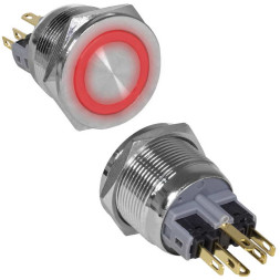 Кнопка антивандальная GQ22PF-11ZE/R/N on-off+off-on