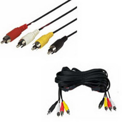 Аудио/видео шнур 4 RCA - 4 RCA B 3m