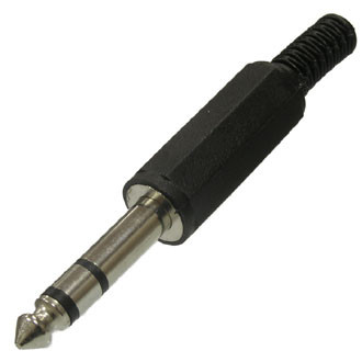 Штекер аудио SZC-0053 stereo 6.35 mm