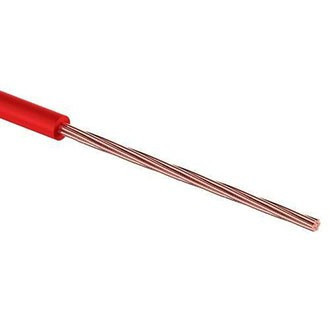 Провод ПуГВ 1 х 0.75мм медный красный, 1 метр