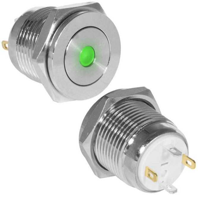 Кнопка антивандальная GQ16PF-10D/J/G/N off-(on)