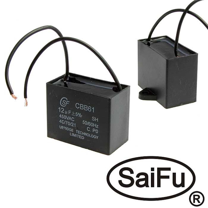 Конденсатор CBB61 12UF 450V (SAIFU)