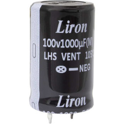 Конденсатор 1000 UF 100V 105*C 22*35 Liron