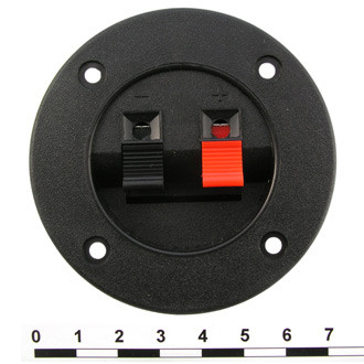 Терминал аудио пружинный D=75mm