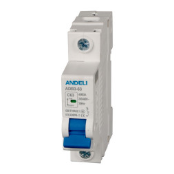 Автоматический выключатель ADB3-63/1P 40A 6kA х-ка C