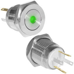 Кнопка антивандальная GQ16PF-10D/JL/G/N off-(on)