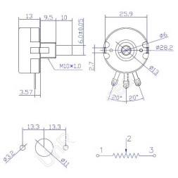 Резистор WTH118-1A 2W 220K
