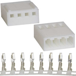 Разъем HU-04 pitch 2.54mm+Terminal