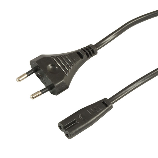 Сетевой шнур ШВВП-АП S52C7 2х0.75 1.8м(ч)