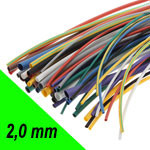 Термоусадка. 2.0 мм/зеленая/1 метр