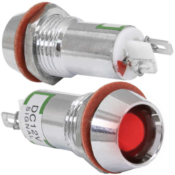 Светодиод в корусе L-617-R 12v (12mm)