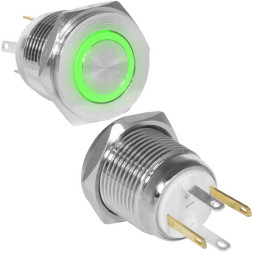 Кнопка антивандальная GQ16PF-10E/JL/G/N off-(on)