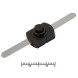Кнопка PBS101C551 1.5A 250VAC ON-OFF с фиксацией