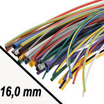 Термоусадка. 16.0 мм/белая/1 метр