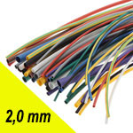 Термоусадка. 2.0 мм/желтая/1 метр