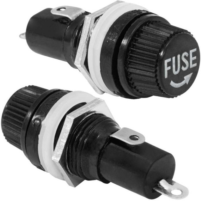 Держатель предохранителя ДВП4-2 (5x20 10a 250v) импорт