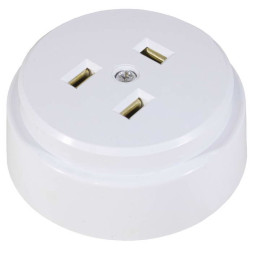 Розетка электрическая РШ 2P+PE 250В белая