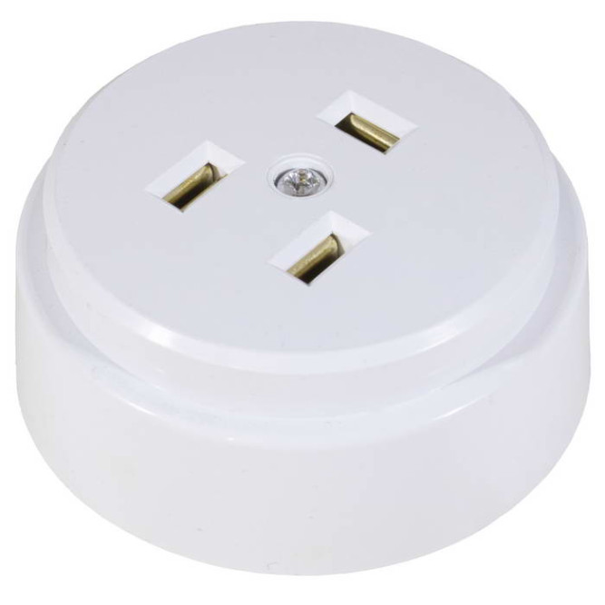 Розетка электрическая РШ 2P+PE 250В белая