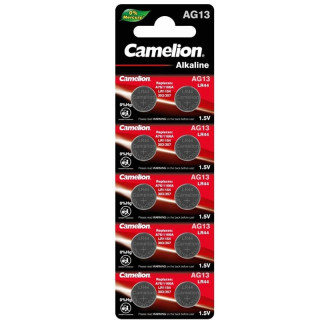 Батарейка AG13 1,5V Camelion ( G13 LR44 A76 GP76A SR44W 357 )