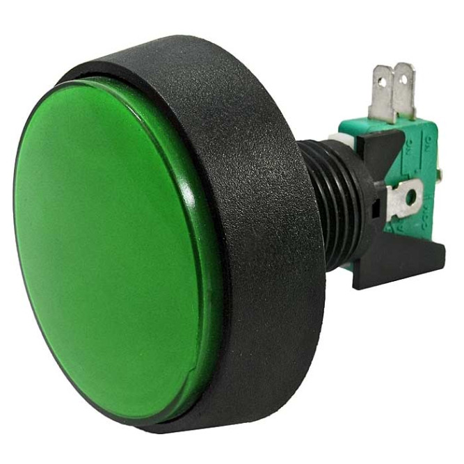 Кнопка GMSI-1B-C no(nc)+nc(no) green