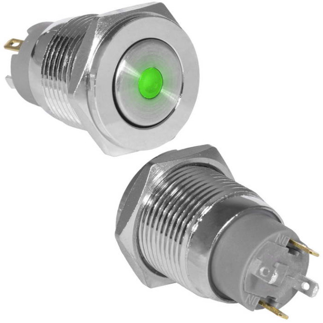 Кнопка антивандальная GQ16PF-10ZD/J/G/N off-on