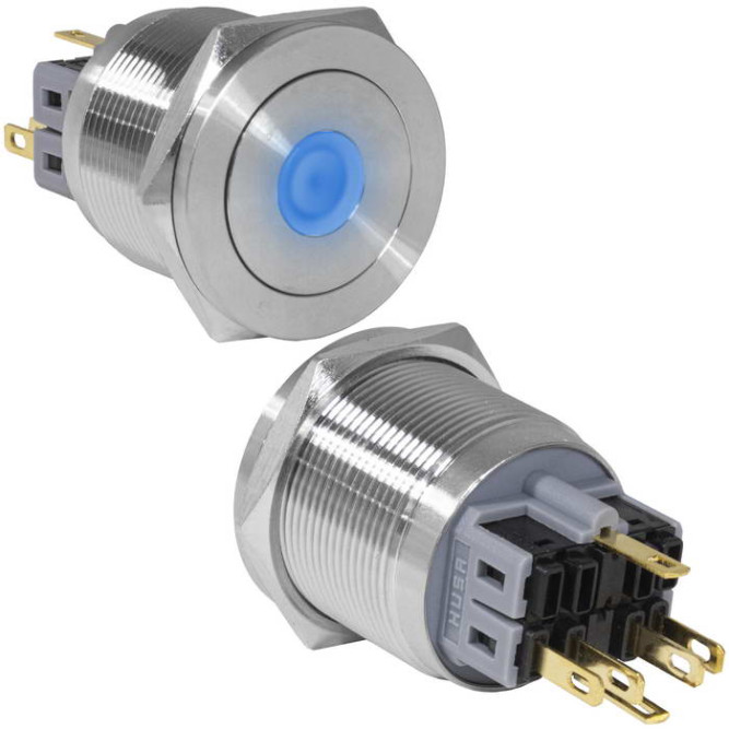 Кнопка антивандальная GQ25PF-11ZD/B/N on-off+off-on