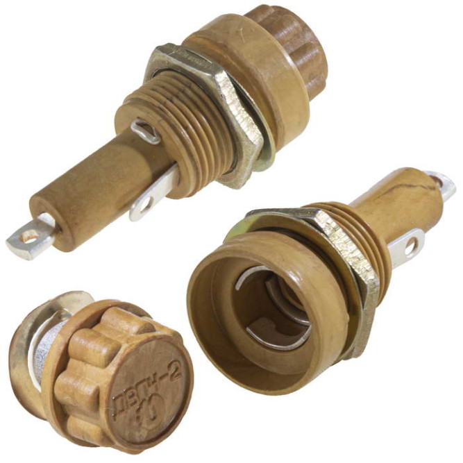 Держатель предохранителя ДВП4-2 (карболит)