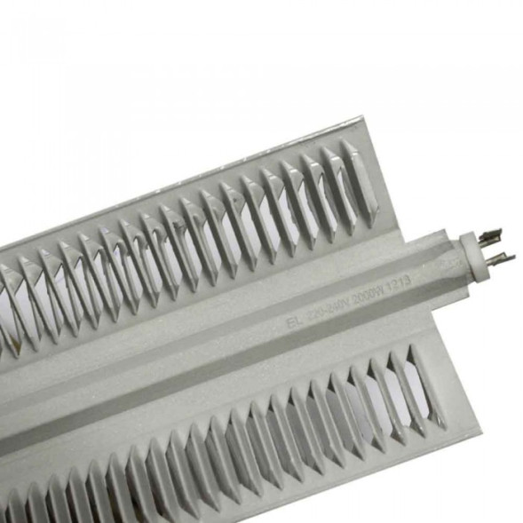 ТЭН конвекторный 1000+1000W, L712/685мм, Х-образный 110х38мм, 2 режима