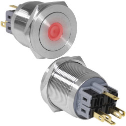 Кнопка антивандальная GQ25PF-11ZD/R/N on-off+off-on