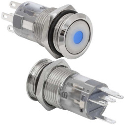 Кнопка антивандальная LAS2GQF-11ZD/B/N on-on