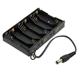 Батарейный отсек AA 6x1 DC2.1*5.5mm (L)=15CM