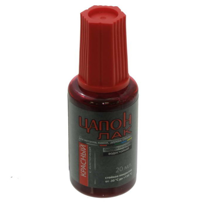 ЛКМ Цапон лак красный (Кист) 20мл