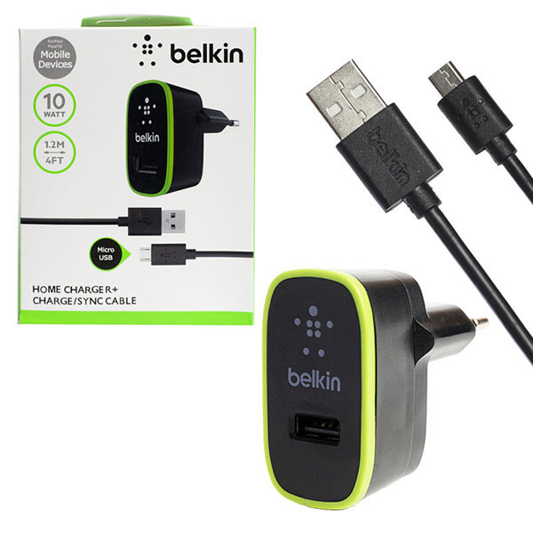 Сетевое зарядное устройство Belkin F8J052 5V/2,1A 1USB + кабель Micro 1,2m, ZZ-47