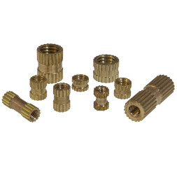 Втулка резьбовая закладная с отверстием M2.5, L=4мм