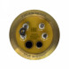 ТЭН RF 2500W(1000+1500), TW PREMIUM, медь, D64мм, M4, клеммы под разъем + под винт, Shuttle, L363мм, латунный фланец