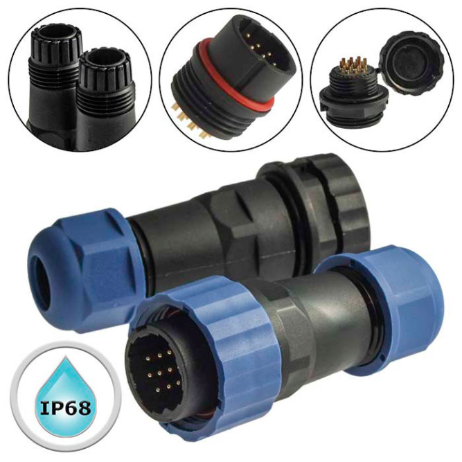 Разъем герметичный SZC21 10P-F-M