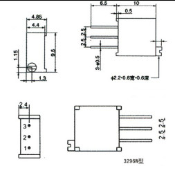 Резистор подстроечный 3296W-502