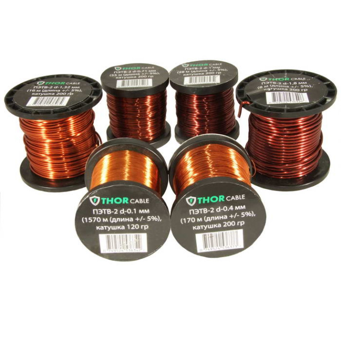 Провод ПЭТВ-2 d-0.1 мм 1570м (120г)