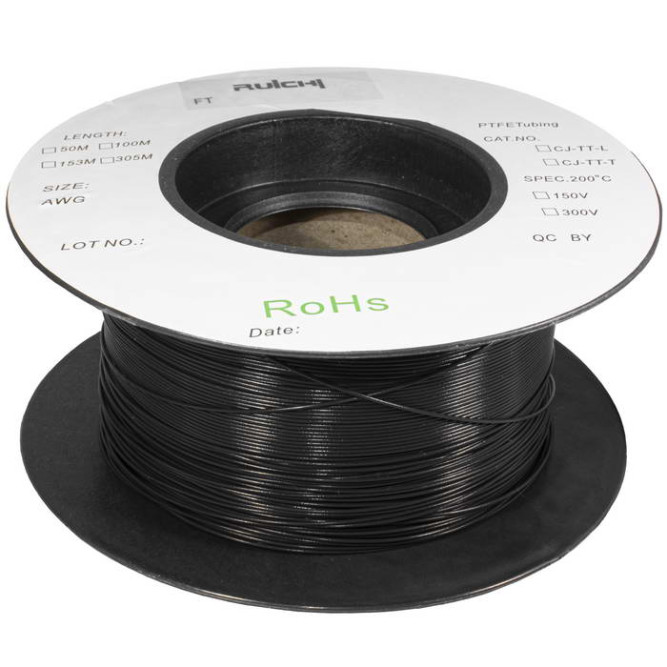 Фторопластовая трубка FT 0.3x0.15x305 black