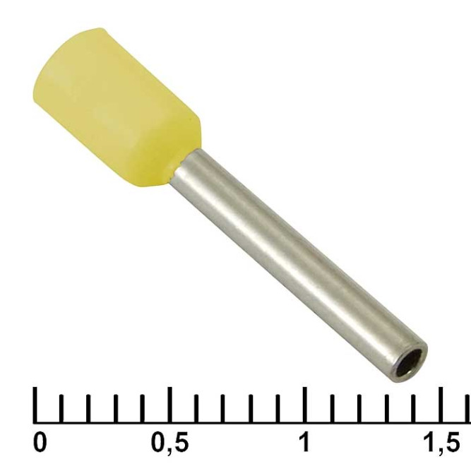 Кабельный наконечник DN01012 yellow (1.4x12mm)