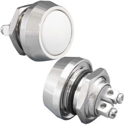 Кнопка антивандальная GQ12B-10/W/N off-(on)