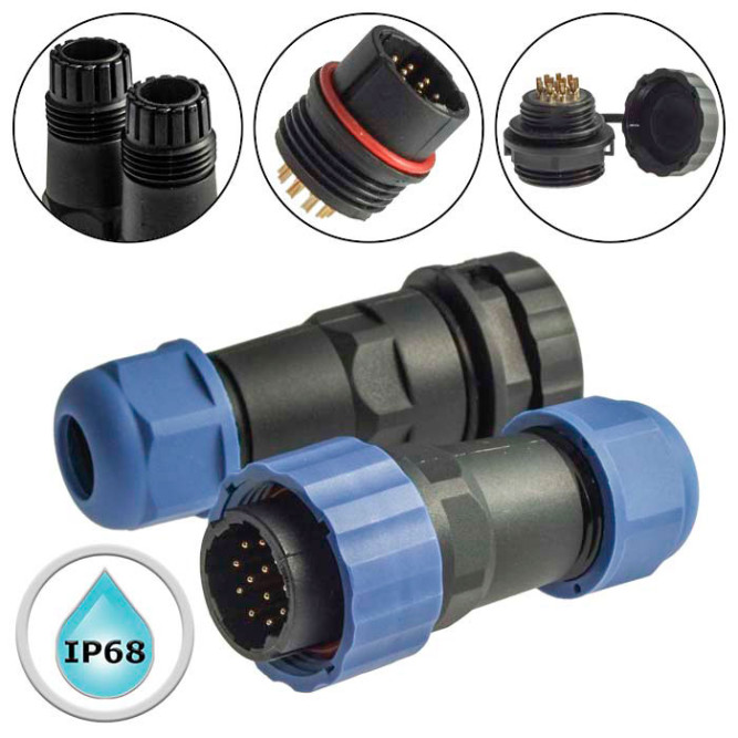 Разъем герметичный SZC21 12P-F-M