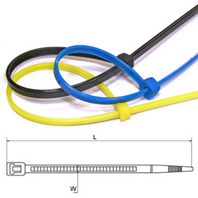 Кабельные стяжки 4.8X250 black (100шт)