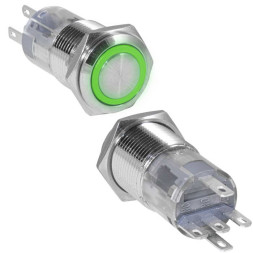 Кнопка антивандальная LAS2GQF-11ZE/G/N on-on